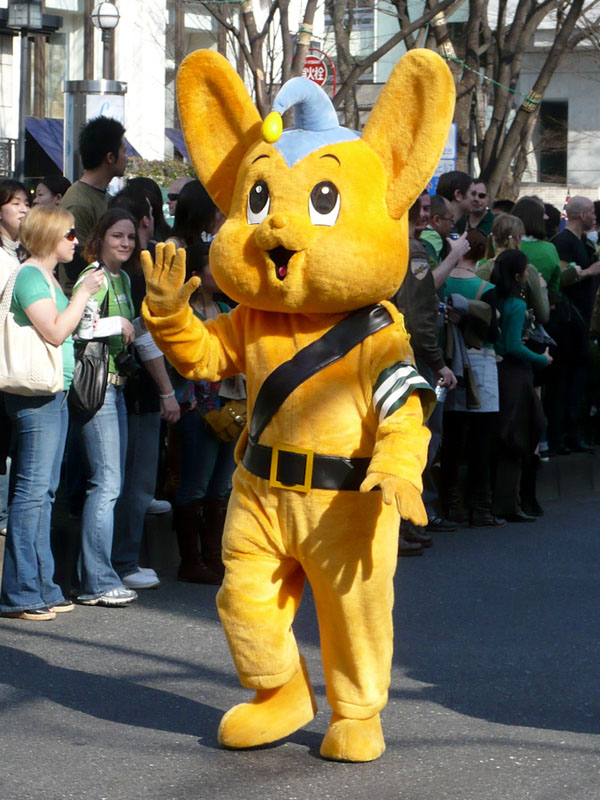 Pipo Kigirumi St Patricks day parade Tokyo