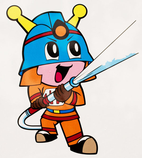 Cool Kyuta Batteling a fire