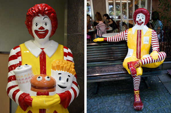 Two Ronald McDonalds